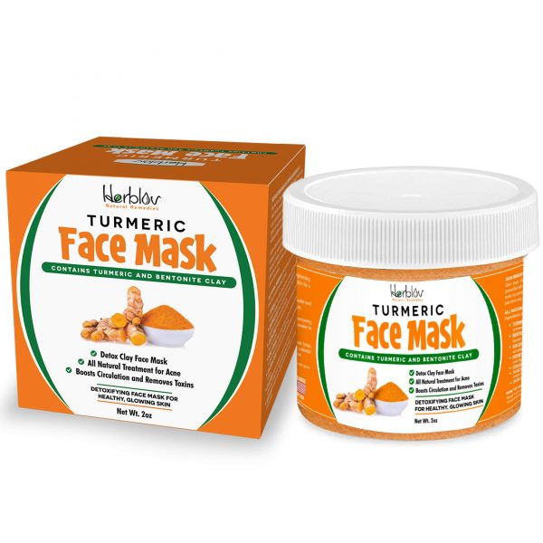 Skin Brightening Mask with Turmeric and Bentonite Clay