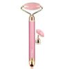 Jade Roller Face Massager 2 in 1 Vibrating Rose Quartz
