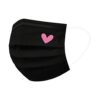 50PC Black Disposable Face Mask For Adults With Designs Cute