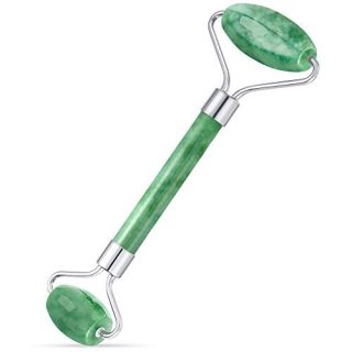 Jade Roller for Face Gua Sha Set Facial Natural Stone Massager