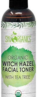 Organic Tea Tree Witch Hazel Toner (8 oz) Purifying Tea Tree Toner