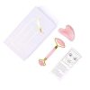 Jade Roller Rose Quartz Roller for Facial Toning, Massage, Anti-Aging