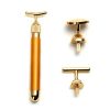 MXXQQ 3 in 1 24K Gold Facial Massager, U-Shaped Gold Rod Massage