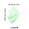 5 Layer Protection Breathable Face Mask (Mint Green) - Made in USA