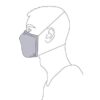 Los Angeles Apparel 3 Pack Face Mask Reusable Unisex Fashion Black