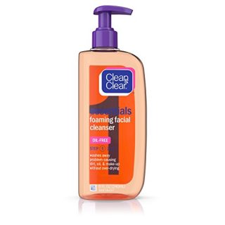 Clean & Clear Essentials Foaming Facial Cleanser, Oil-Free Daily Face Wash