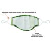 3-Layer Washable Face Mask with Filters & Nose Bridge - Sloths