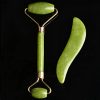 PIXNOR Jade Roller Gua Sha Set,Jade Massager Facial Roller