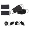 50PCS Black Disposable Face Mask 3 Ply Filter Protectors Stretchable Masks