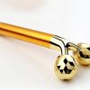2 In 1 Beauty Bar 24k Gold Pulse Facial Massager Electric 3D Roller