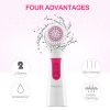 Facial Brush, Waterproof Facial Cleansing Brush 4-in-1 Set