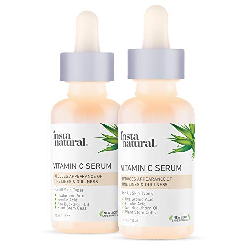 Vitamin C Facial Serum Duo - Anti-Aging Serum, With Hyaluronic Acid & Vitamin E