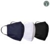 3 Piece Set Pure Cotton Reusable Face Mask - Fabric Face Cover