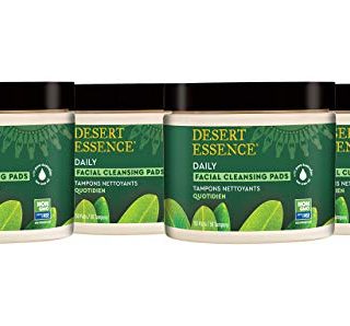 Desert Essence Natural Tea Tree Oil Facial Cleansing Pads - 50 Count