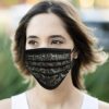 50Pcs Adult Disposable 3-Ply Face Macks with lace printing breathable