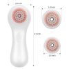 Liberex RF100 Facial Cleansing Brush - IPX7 Waterproof with 2 Brush Heads