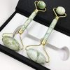 PIXNOR Jade Roller Natural Facial Jade Stone Set
