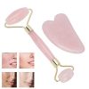 Jade Roller, Face Massager, Face Rollers Kit Rose Quartz Face Massager