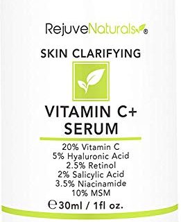 Vitamin C Serum Plus 5% Hyaluronic Acid, 2.5% Retinol, 2% Salicylic Acid