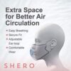 Shero 4-Layer Copper-Infused Reusable Face Mask With Nose Wire