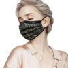 50Pcs Adult Disposable 3-Ply Face Macks with lace printing breathable