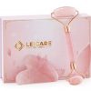 Real Jade Roller, Rose Quartz Roller and Gua Sha Massage Tool