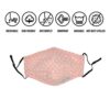 3 Pack 3-Layer Fashion Protective, Reusable Cotton Fabric