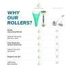 Jade Roller and Ice Roller 2 In 1 Set - Premium Face Roller and Jade Roller