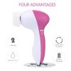 Waterproof Facial Spin Brush Set with 5 Brush Heads for Deep Cleansing