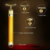 MXXQQ 3 in 1 24K Gold Facial Massager, U-Shaped Gold Rod Massage