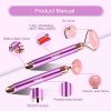 ZS ZESHIN Upgrade 2 in 1 Electric Jade Facial Massager Roller