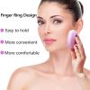 Facial Cleansing Brush, Rechargeable Electric Ring Buckle