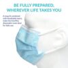 EnerPlex 50 Pcs Disposable 3-Ply Face Safety Mask