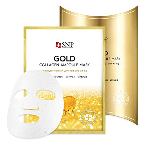SNP - Gold Collagen Ampoule Anti-Aging Korean Face Sheet Mask