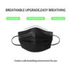 LUXSENZ Black Disposable Face Masks Breathable Dust Mask