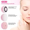 Electric Facial Cleansing Brush, Rechargeable Face Cleanser Waterproof