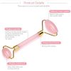 Jade Roller Rose Quartz Roller for Facial Toning, Massage, Anti-Aging