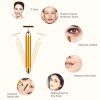 Beauty Bar 24k Golden Pulse Facial Massager, GOODYBUY T-Shape Electric