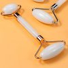 PIXNOR Jade Face Roller Portable Facial Massage Tool