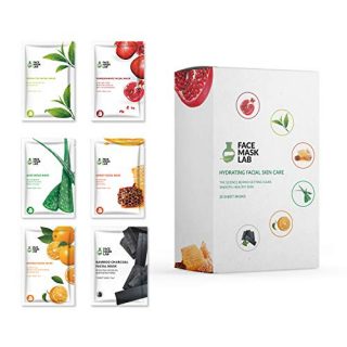 Face Mask Lab - Face Mask [20 Pack Set] Hydrating Facial Skin Care