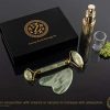 Jade Roller and Gua Sha Set - Luxury Facial Massage Set by Zamlinco