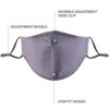 PAGE ONE Unisex Cotton Cloth Face Masks Reusable Washable