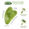 PIXNOR 3pcs Jade Roller and Gua Sha Set, Facial Roller for Skin