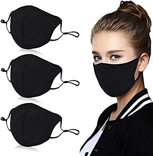 3PCS Reusable 4-Layer Cotton Face Protectors: Your Stylish and Protective Shield
