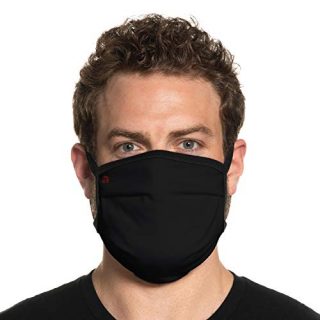 Secret Artist XLarge to 2XL Cloth Face Mask. Black Reversible Black