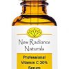Organic Anti-Aging Vitamin C Serum With 20% Vitamin C + E