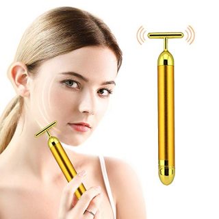 Face Massager - Beauty Bar 24K Gold Pulse Facial Massager