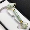PIXNOR Jade Roller Natural Facial Jade Stone Set