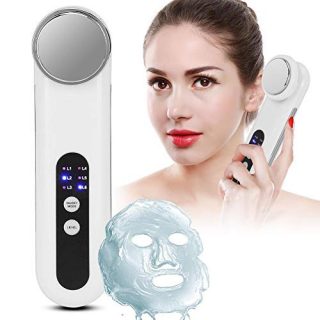 Handheld Facial Massager, Portable Ion Warm Massage Device