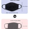 Men's Black Cotton Face Mask - Premium Comfort 2 Pack